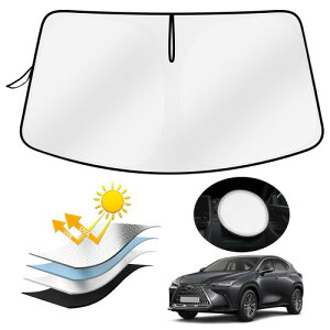 AUTO SPEC ���N�T�X NX20�n �t�����g�T���V�F�[�h �ԗp �T���V�F�[�h LEXUS NX250 NX350 NX350h NX450h+ 2��� 2021�N10��~���s �t�����g�K���X UV�J�b�g �Ռ� ���Ă��h�~ �򉻖h�~ �f�M �ȒP���E �܂��ݎ� 