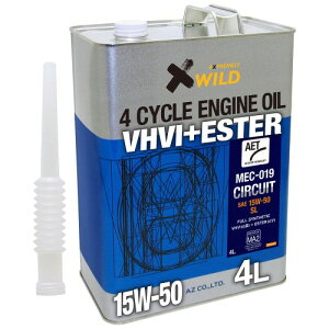 AZ(�G�[�[�b�g) �o�C�N�p 4�T�C�N�� �G���W���I�C�� MEC-019 �T�[�L�b�gAET 15W-50 4L SL 100%���w������ �G�X�e���z�� EG244