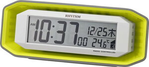 ���Y��(RHYTHM) �剹�� �ڊo�܂����v �d�g���v �d�q�� �A���[�� �f�W�^�� �O���[�� 7.2x18.3x6.4cm 8RZ220SR05