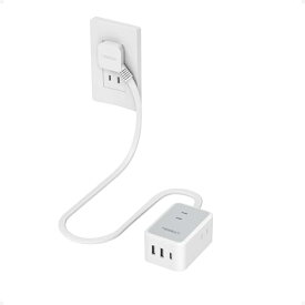 延長コード 0.5m 短い 薄型 電源タップ usb コンセント たこあしコンセント テーブルタップ TESSAN 3個AC 1個タイプC 2個タイプA 電源コード oa type-c タコ足配線 蛸足 隙間