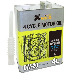 AZ (�G�[�[�b�g) CEG-001 4�֗p �G���W���I�C�� 4L 0W-20 SP HYBRID 100%���w������ VHVI �����ԗp EG754