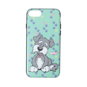 �j�L(NICI) Hybrid Back Case �V���i�E�U�[ �O���[�� iPhone SE ��2����/8/7 iPSE-NC03