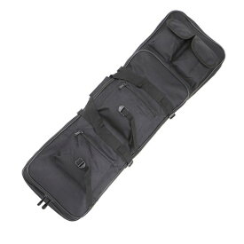 Sutekus ダブル ガンケース ライフルケース サバゲー ナイロン 2WAY ブラック (85cm)