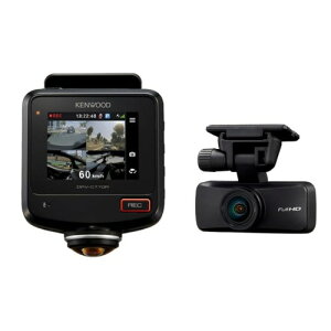 KENWOOD�P���E�b�hDRV-C770R����360°�S���ʘ^��Ή�2�J�����h���C�u���R�[�_�[GPS/STARVIS/HDR����microSD�J�[�h32GB�t��