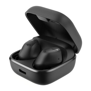 �[���n�C�U�[ Sennheiser ���C�����X�C���z�� ACCENTUM True Wireless �u���b�N �����\�h���C�o�[ 28���ԍĐ� �n�C�u���b�h�m�C�Y�L�����Z�����O �O����荞�݋@�\ bluetooth 5.3 IP54 �|�P�b�g�T�C�Y ���C