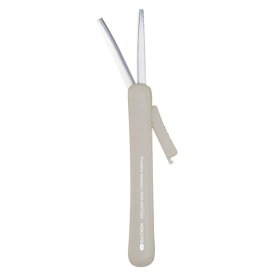 コクヨ(KOKUYO) はさみ コンパクト 携帯ハサミME チタン・グルーレス刃 グレイッシュフォグ KME-PSPT320L1