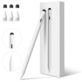 Mixoo iPad ペンシル 13分急速充電 極細 タッチペン パームリジェクション/磁気吸着/傾き感知 アップルペンシル代用 Type-C充電式 2018年以降iPad A16/10/9/8/7/6, Pro M5/M4/13/12.9/11インチ, Air M3/M2/5/4/3, Mini 7/6/5対応