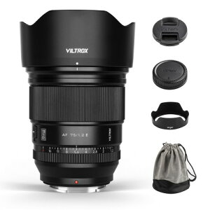 Viltrox AF 75mm F1.2 Pro ���]�� �P�œ_�����Y �i�\�j�[ E�}�E���g/APS-C �p�j�u���b�N ����a �������{�P ��AF�Ή� �h�o�h�H ���i�E�|�[�g���[�g�B�e�Ή� ���{��戵������ �K�i���������s��