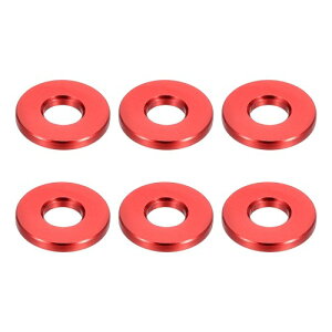 PATIKIL M6�A���~�X�y�[�T�[ 6�� �����X�y�[�T�[�A���~�j�E��6.2mm ID x 15mm OD x 2mm L �A���~�X�y�[�T�[�X�N�����[�X�^���h�I�t���E���h 1/4�܂���M6�X�N�����[�{���g�p �ԐF