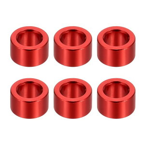 PATIKIL M6�A���~�X�y�[�T�[ 6�� �����X�y�[�T�[�A���~�j�E��6.2mm ID x 10mm OD x 6mm L �A���~�X�y�[�T�[�X�N�����[�X�^���h�I�t���E���h 1/4�܂���M6�X�N�����[�{���g�p �ԐF