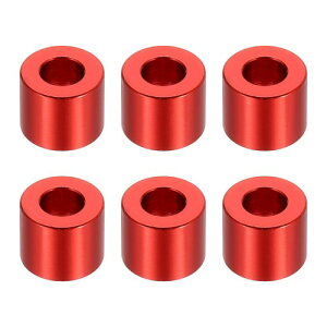 PATIKIL M6�A���~�X�y�[�T�[ 6�� �����X�y�[�T�[�A���~�j�E��6.2mm ID x 12mm OD x 10mm L �A���~�X�y�[�T�[�X�N�����[�X�^���h�I�t���E���h 1/4�܂���M6�X�N�����[�{���g�p �ԐF