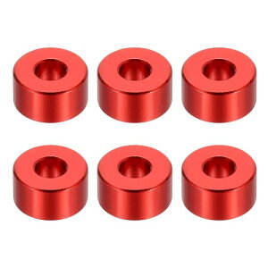 PATIKIL M6�A���~�X�y�[�T�[ 6�� �����X�y�[�T�[�A���~�j�E��6.2mm ID x 15mm OD x 8mm L �A���~�X�y�[�T�[�X�N�����[�X�^���h�I�t���E���h 1/4�܂���M6�X�N�����[�{���g�p �ԐF