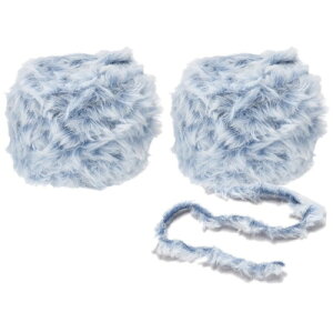 PATIKIL �ю� 100g ��64m �t�@���V�[���[�� �ѕ҂ݎ� 2�� �t�F�C�N�t�@�[ �� �ю� �|���G�X�e�� �j�b�g�u �����P�b�g ���O �Z�[�^�[ �X�J�[�t �n�b�g �x�A�N���t�g �u���[�z���C�g