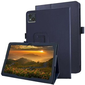 For AAUW T50 10インチ ケース スタンド機能付き 保護ケース 薄型 超軽量 for AAUW T50 全面保護型 傷つけ防止 耐久性 耐衝撃 保護ケース for AAUW T50 10インチ 用 二つ折タイプ保護ケース（ダークブルー）