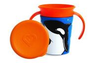 munchkin マンチキン ミラクルカップ ワイルドラブ シャチ 6ヶ月から こぼれない プラスチック 子供 ベビ…
