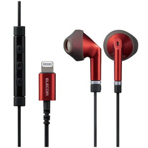 �G���R�� �X�e���I�C���z�� �C���i�[�C���[�^ Lightning ���C�g�j���O �}�C�N�t Fast Music LFS10I ��13.6mm ���ϋv�P�[�u�� ���b�h EHP-LFS10IMRD 1.2m