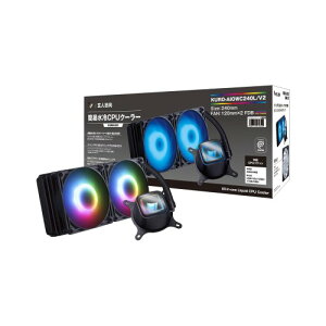 ���l�u�� ���� CPU�N�[���[ LED ���f�� 240mm (120mm PWM�t�@��×2) ASETEK �����W�G�[�^�[���� KURO-AIOWC240L/V2