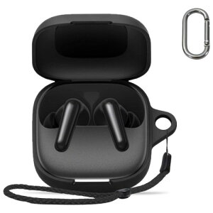 Anker Soundcore P31i �p �P�[�X �J�o�[ HUKWIMO �J���r�i�t��+�X�g���b�v�t�� �ϏՌ� �h�� �h�o �����[�d�\ �S�ʕی� �L�Y�h�~ Soundcore P31i �Ή� [�u���b�N ��]