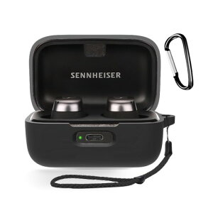 Sennheiser MOMENTUM True Wireless 4 �p �P�[�X �S�ʕی�J�o�[ �V���R���P�[�X �J���r�i�t��+�X�g���b�v�t��HUKWIMO �J���r�i�t�� �ϏՌ� �h�� �h�o �����[�d�\ �E