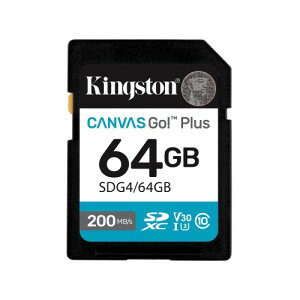 �L���O�X�g�� 64GB SDXC Canvas Go Plus Gen4 200MB/�b C10 UHS-I U3 V30 SDG4/64GB
