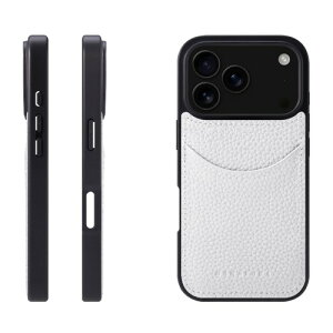 HANATORA for iPhone 17Pro �P�[�X �{�v �ϏՌ� �X�}�z�P�[�X �X�}�z �R�[�h�z���_�[ �t�� �V�������N�J�[�t���U�[ �M�t�g �}�O�l�b�g�Ȃ� �z���C�g CPG-17Pro-White