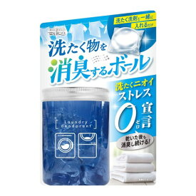 ウエ・ルコ 洗たく物を消臭するボール 14個 生乾き臭 タオル臭 加齢臭 皮脂 汗 微香性 抗菌 ハッカ精油 洗濯洗剤と併用 柔軟剤OK 計量不要 介護臭