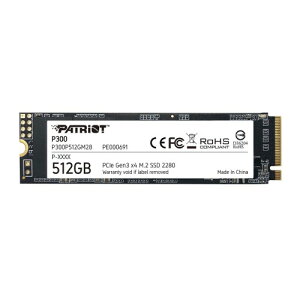 Patriot Memory P300 512GB M.2 SSD 2280 NVMe PCIe Gen 3x4 �����^SSD P300P512GM28
