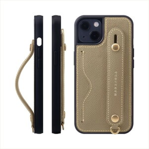 HANATORA for iPhone 15 �P�[�X �{�v �ϏՌ� �w�ʃx���g �J�[�h�|�P�b�g �X�}�z�P�[�X �X�}�z �X�^���h�@�\ �l�b�N �X�g���b�v �t�� �G���{�X���U�[ �M�t�g �}�O�l�b�g�Ȃ� �g�[�v NCGH-15-Taupe