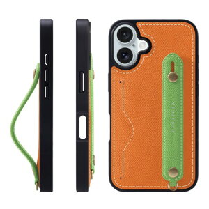 HANATORA for iPhone 16Plus �P�[�X �{�v �ϏՌ� �w�ʃx���g �J�[�h�|�P�b�g �X�}�z�P�[�X �X�}�z �X�^���h�@�\ �l�b�N �X�g���b�v �t�� �G���{�X���U�[ �M�t�g �}�O�l�b�g�Ȃ� �I�����W+�O���[�� NCG