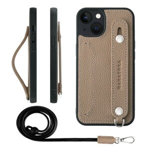 HANATORA for iPhone 13 �P�[�X �{�v �ϏՌ� �w�ʃx���g �X�g���b�v�����O �X�}�z�P�[�X �X�}�z �X�^���h�@�\ �l�b�N�X�g���b�v �t�� �J�[�h�|�P�b�g �V�������N���U�[ �M�t�g �O���[�W�� CGHGZ-13-Gre