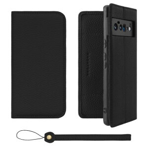 HANATORA for Google Pixel 6Pro �P�[�X �蒠�^ �{�v �X�}�z�P�[�X �X�}�z �X�^���h �X�g���b�v �t�� �V�������N�J�[�t���U�[ �x���g�Ȃ� �}�O�l�b�g�Ȃ� �u���b�N H0XA-GP6Pro-Black �M�t�g �a���� ���� �j