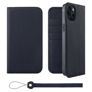 HANATORA for iPhone 15Plus �P�[�X �蒠�^ �{�v �X�}�z�P�[�X �X�}�z �X�^���h �X�g���b�v �t�� �V�������N�J�[�t���U�[ �x���g�Ȃ� �}�O�l�b�g�Ȃ� �l�C�r�[ H0XA-15Plus-Navy �M�t�g �a���� ���� �j�� 