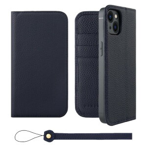 HANATORA for iPhone 13 �P�[�X �蒠�^ �{�v �X�}�z�P�[�X �X�}�z �X�^���h �X�g���b�v �t�� �V�������N�J�[�t���U�[ �x���g�Ȃ� �}�O�l�b�g�Ȃ� �l�C�r�[ H0XA-13-Navy �M�t�g �a���� ���� �j�� �ޏ� 