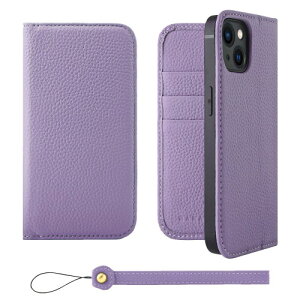 HANATORA for iPhone 14 �P�[�X �蒠�^ �{�v �X�}�z�P�[�X �X�}�z �X�^���h �X�g���b�v �t�� �V�������N�J�[�t���U�[ �x���g�Ȃ� �}�O�l�b�g�Ȃ� �p�[�v�� H0XA-14-Purple �M�t�g �a���� ���� �j�� �ޏ� 