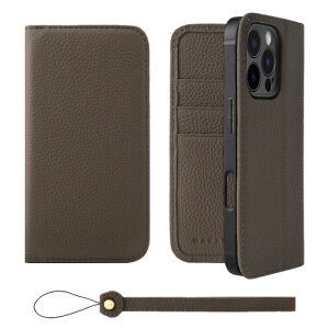 HANATORA for iPhone 16Pro �P�[�X �蒠�^ �{�v �X�}�z�P�[�X �X�}�z �X�^���h �X�g���b�v �t�� �V�������N�J�[�t���U�[ �x���g�Ȃ� �}�O�l�b�g�Ȃ� �g�[�v H0XA-16Pro-Taupe �M�t�g �a���� ���� �j�� ��