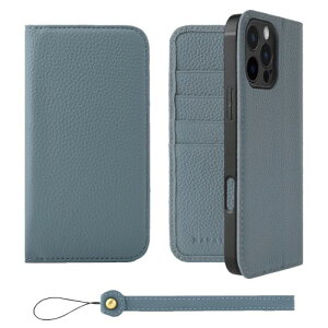 HANATORA for iPhone 16ProMax �P�[�X �蒠�^ �{�v �X�}�z�P�[�X �X�}�z �X�^���h �X�g���b�v �t�� �V�������N�J�[�t���U�[ �x���g�Ȃ� �}�O�l�b�g�Ȃ� �u���[�O���[ H0XA-16ProMax-BlueGray �M�t�g �a���� 