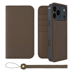 HANATORA for iPhone 17ProMax �P�[�X �蒠�^ �{�v �X�}�z�P�[�X �X�}�z �X�^���h �X�g���b�v �t�� �V�������N�J�[�t���U�[ �x���g�Ȃ� �}�O�l�b�g�Ȃ� �g�[�v H0XA-17ProMax-Taupe �M�t�g �a���� ���� �j��