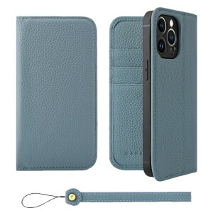 HANATORA for iPhone 13Pro �P�[�X �蒠�^ �{�v �X�}�z�P�[�X �X�}�z �X�^���h �X�g���b�v �t�� �V�������N�J�[�t���U�[ �x���g�Ȃ� �}�O�l�b�g�Ȃ� �u���[�O���[ H0XA-13Pro-BlueGray �M�t�g �a���� ����