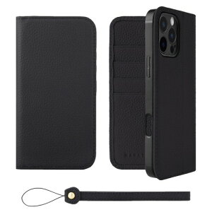 HANATORA for iPhone 16ProMax �P�[�X �蒠�^ �{�v �X�}�z�P�[�X �X�}�z �X�^���h �X�g���b�v �t�� �V�������N�J�[�t���U�[ �x���g�Ȃ� �}�O�l�b�g�Ȃ� �u���b�N H0XA-16ProMax-Black �M�t�g �a���� ���� �j
