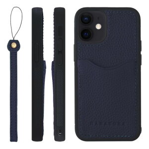 HANATORA for iPhone 12mini �P�[�X �{�v �ϏՌ� �o���p�[�^ �X�}�z�P�[�X �X�}�z �X�g���b�v �t�� �V�������N���U�[ �M�t�g �l�C�r�[ CPGGZ-12mini-Navy