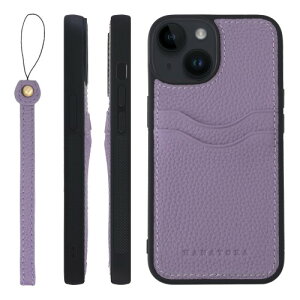 HANATORA for iPhone 14 �P�[�X �{�v �ϏՌ� �o���p�[�^ �X�}�z�P�[�X �X�}�z �X�g���b�v �t�� �V�������N���U�[ �M�t�g �p�[�v�� CPGGZ-14-Purple