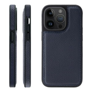 HANATORA for iPhone 15Pro �P�[�X �{�v �ϏՌ� �o���p�[�^ �X�}�z�P�[�X �X�}�z ���ʖ{�v �V�������N���U�[ �M�t�g �l�C�r�[ WPG-15Pro-Navy
