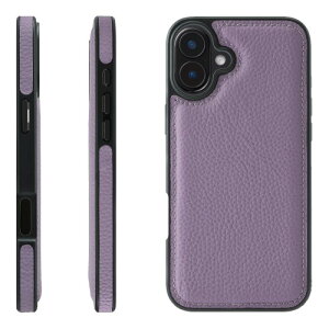 HANATORA for iPhone 16Plus �P�[�X �{�v �ϏՌ� �o���p�[�^ �X�}�z�P�[�X �X�}�z ���ʖ{�v �V�������N���U�[ �M�t�g �p�[�v�� WPG-16Plus-Purple