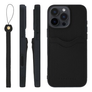 HANATORA for iPhone 16ProMax �P�[�X �{�v �ϏՌ� �o���p�[�^ �X�}�z�P�[�X �X�}�z �X�g���b�v �t�� �V�������N���U�[ �M�t�g �u���b�N CPGGZ-16ProMax-Black