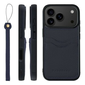 HANATORA for iPhone 17Pro �P�[�X �{�v �ϏՌ� �o���p�[�^ �X�}�z�P�[�X �X�}�z �X�g���b�v �t�� �V�������N���U�[ �M�t�g �l�C�r�[ CPGGZ-17Pro-Navy