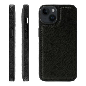 HANATORA for iPhone 14 �P�[�X �{�v �ϏՌ� �o���p�[�^ �X�}�z�P�[�X �X�}�z ���ʖ{�v �V�������N���U�[ �M�t�g �u���b�N WPG-14-Black