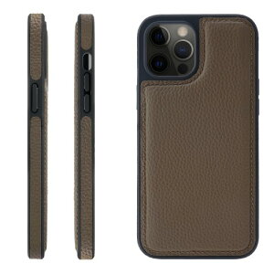 HANATORA for iPhone 12ProMax �P�[�X �{�v �ϏՌ� �o���p�[�^ �X�}�z�P�[�X �X�}�z ���ʖ{�v �V�������N���U�[ �M�t�g �g�[�v WPG-12ProMax-Taupe