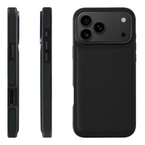 HANATORA for iPhone 17ProMax �P�[�X �{�v �ϏՌ� �o���p�[�^ �X�}�z�P�[�X �X�}�z ���ʖ{�v �V�������N���U�[ �M�t�g �u���b�N WPG-17ProMax-Black