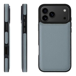 HANATORA for iPhone 17ProMax �P�[�X �{�v �ϏՌ� �o���p�[�^ �X�}�z�P�[�X �X�}�z ���ʖ{�v �V�������N���U�[ �M�t�g �u���[�O���[ WPG-17ProMax-BlueGray