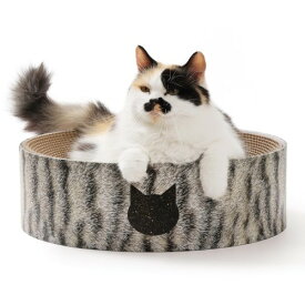 猫壱 爪とぎ バリバリボウル キジトラ レギュラー 猫用 爪とぎ ベッド 丸型 段ボール necoichi ねこいち